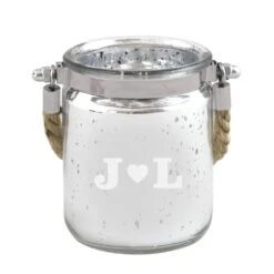 Big Initials Personalised Glitter Candle Holder