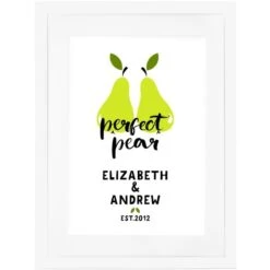 Personalised Framed Poster - Perfect Pear
