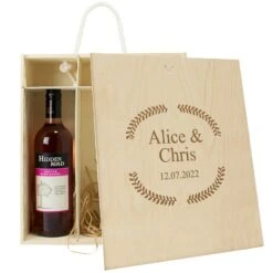 Personalised Triple Bottle Wine / Champagne Box