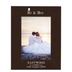 Personalised Photo Frame - Classic Wedding Hat