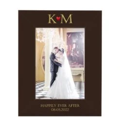 New Products -Gifts Shop personalised photo frame romantic initials 974 2