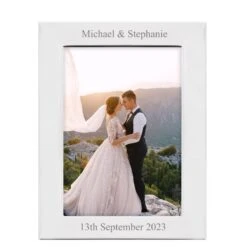 Personalised Silver Plated Photo Frame - Couples