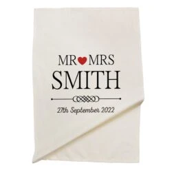 Personalised Tea Towel - Mr And Mrs