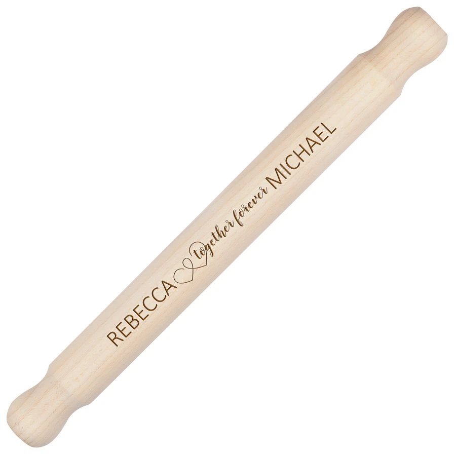 Together Forever Personalised Large Rolling Pin 3 Together Forever Personalised Large Rolling Pin